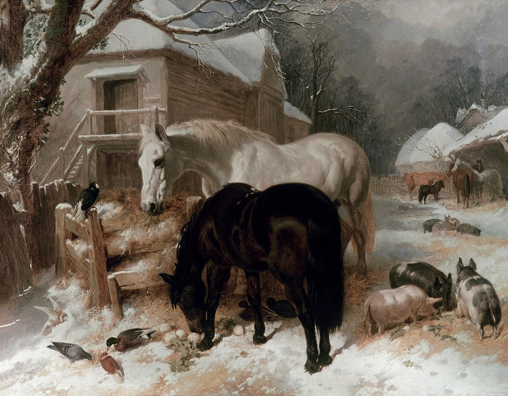 Detail of Farmyard Scene by John Frederick Herring Snr