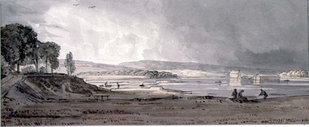 Detail of Yarmouth Ferry, Isle of Wight by George the Younger Barret