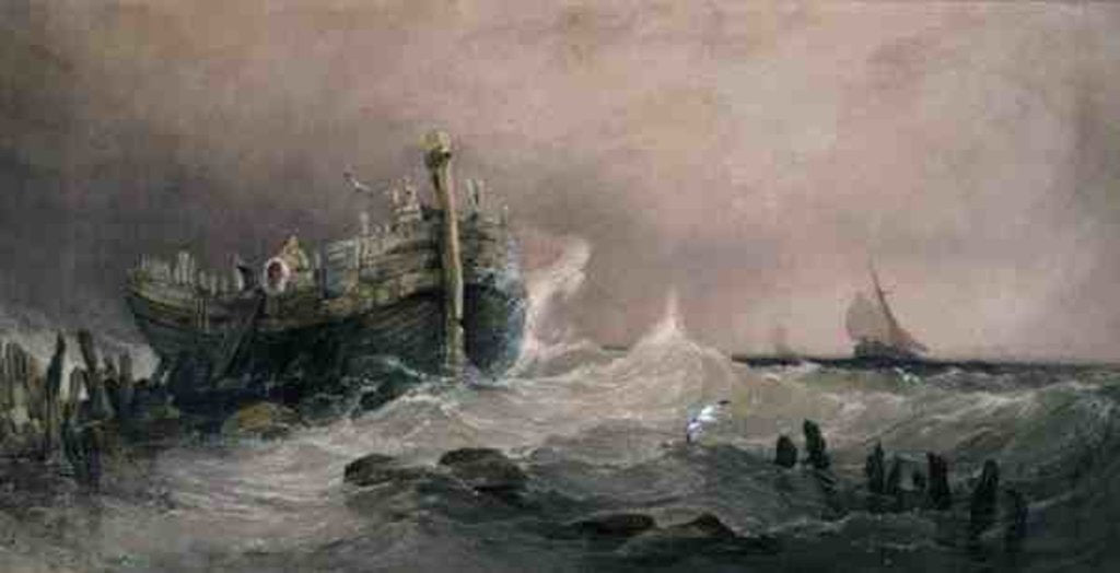 Detail of Old Breakwater, Coast of Essex by Charles Bentley
