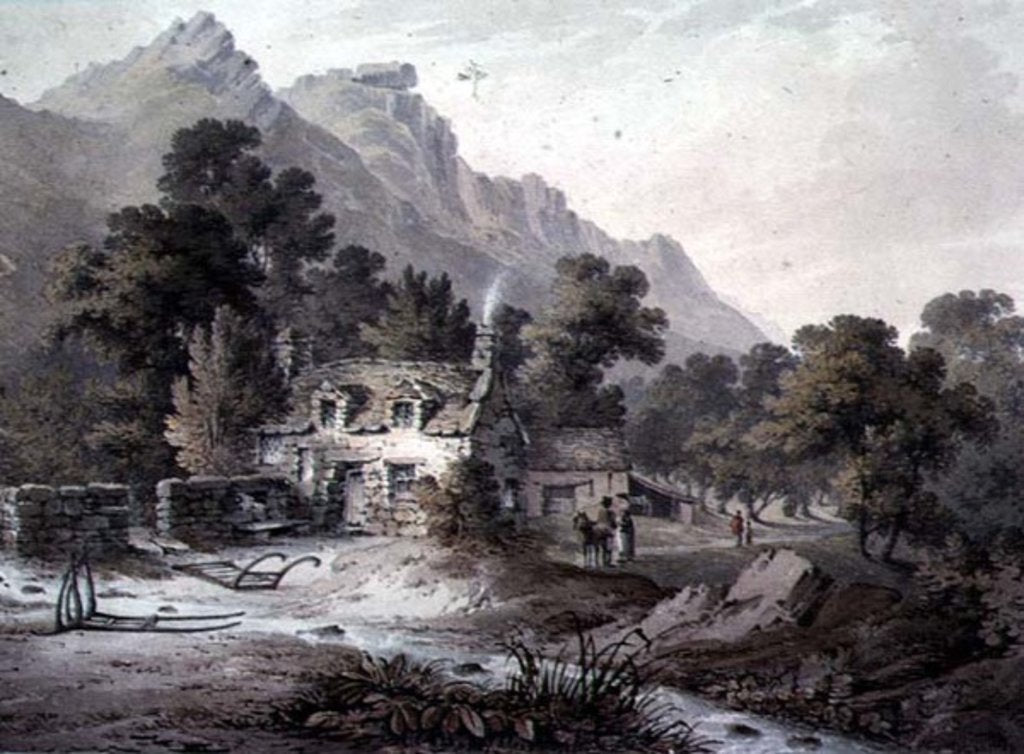 Detail of Cottage near Dolgelly by James Bourne