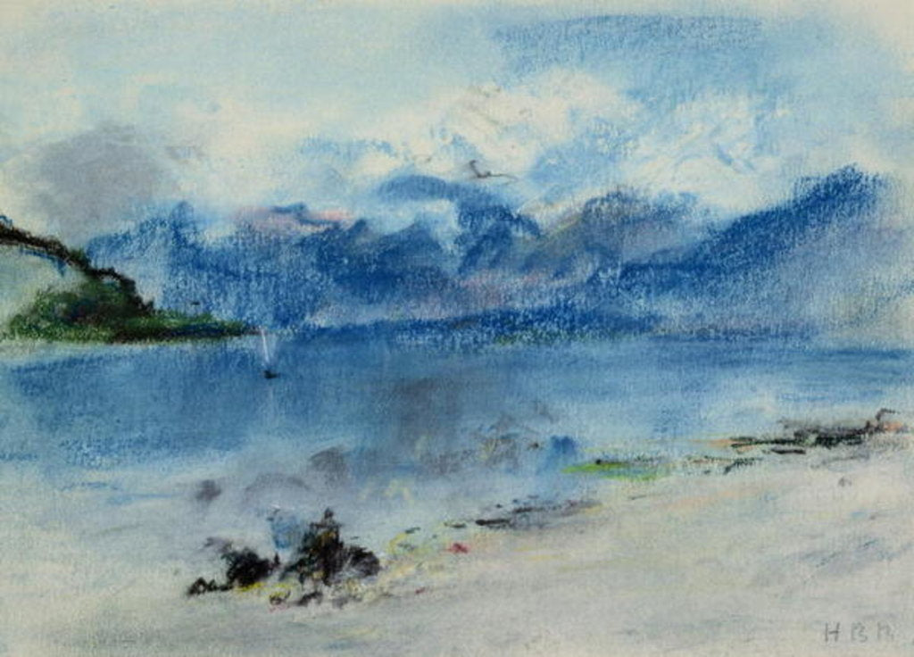 Detail of Lake Maggiore by Hercules Brabazon Brabazon