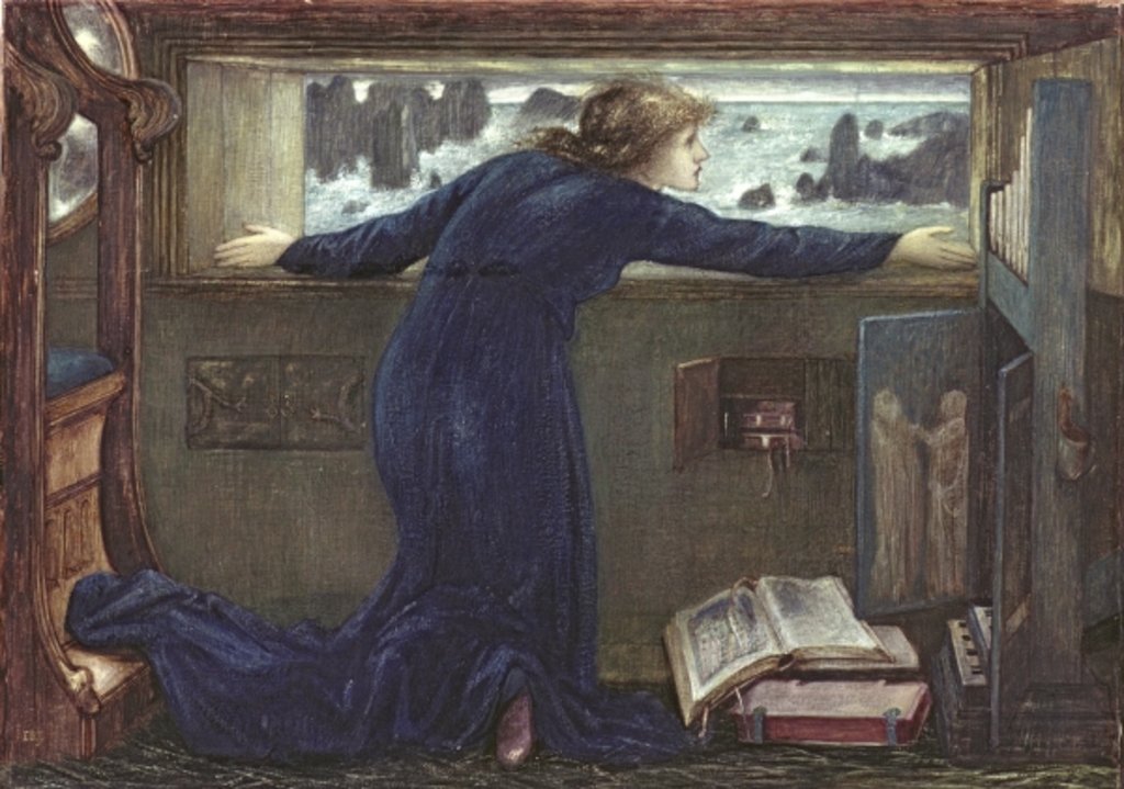 Detail of Dorigen of Bretaigne longing for the Safe Return of her Husband, 1871 by Edward Coley Burne-Jones