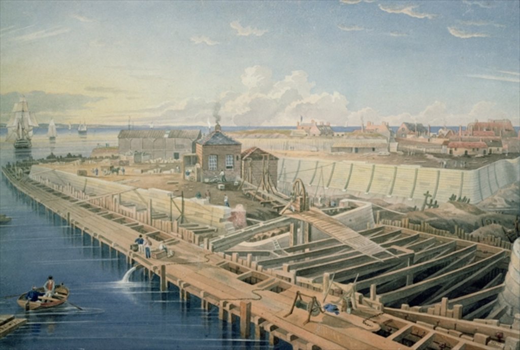 Detail of Construction of Docks by Henry Barlow Carter