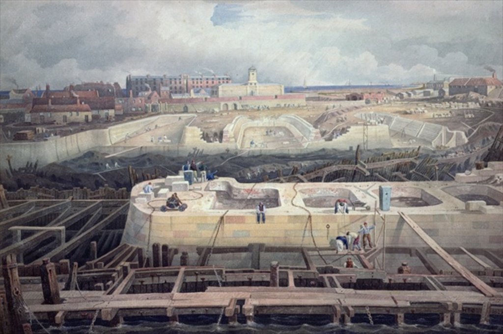 Detail of Construction of Docks by Henry Barlow Carter