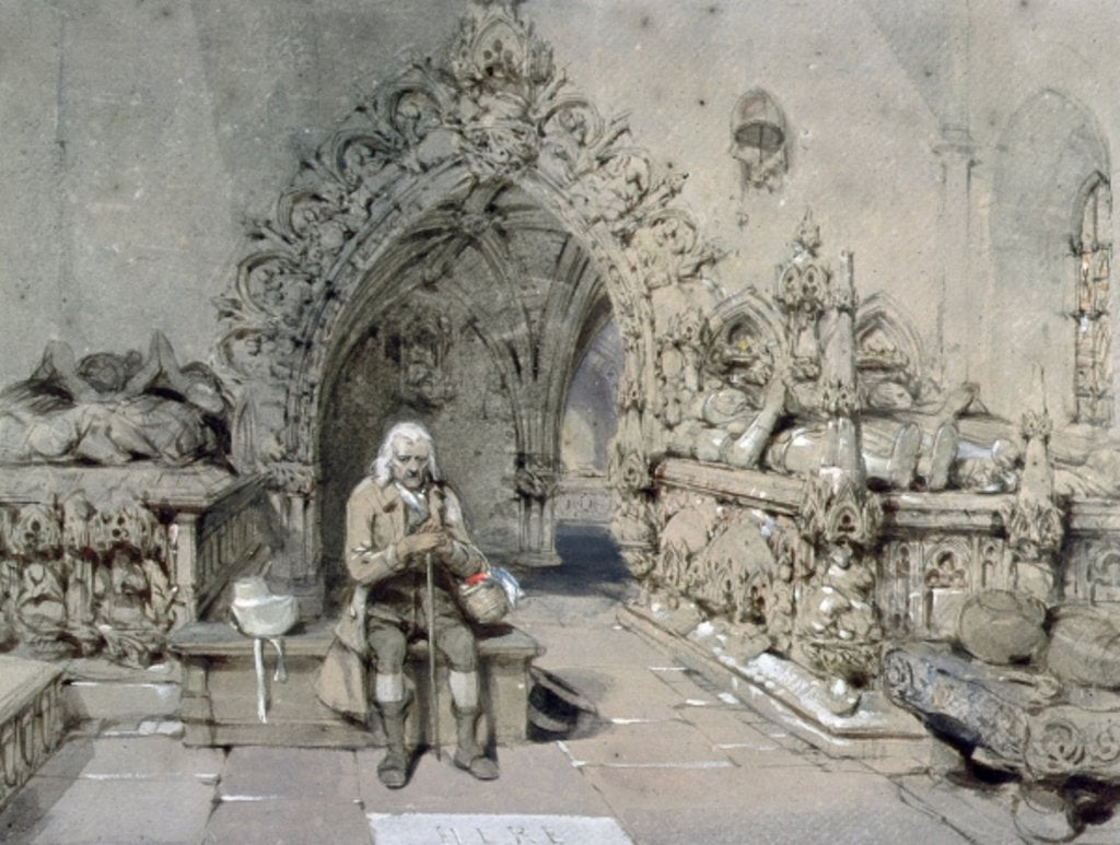 Detail of The Grave of Little Nell by George Cattermole