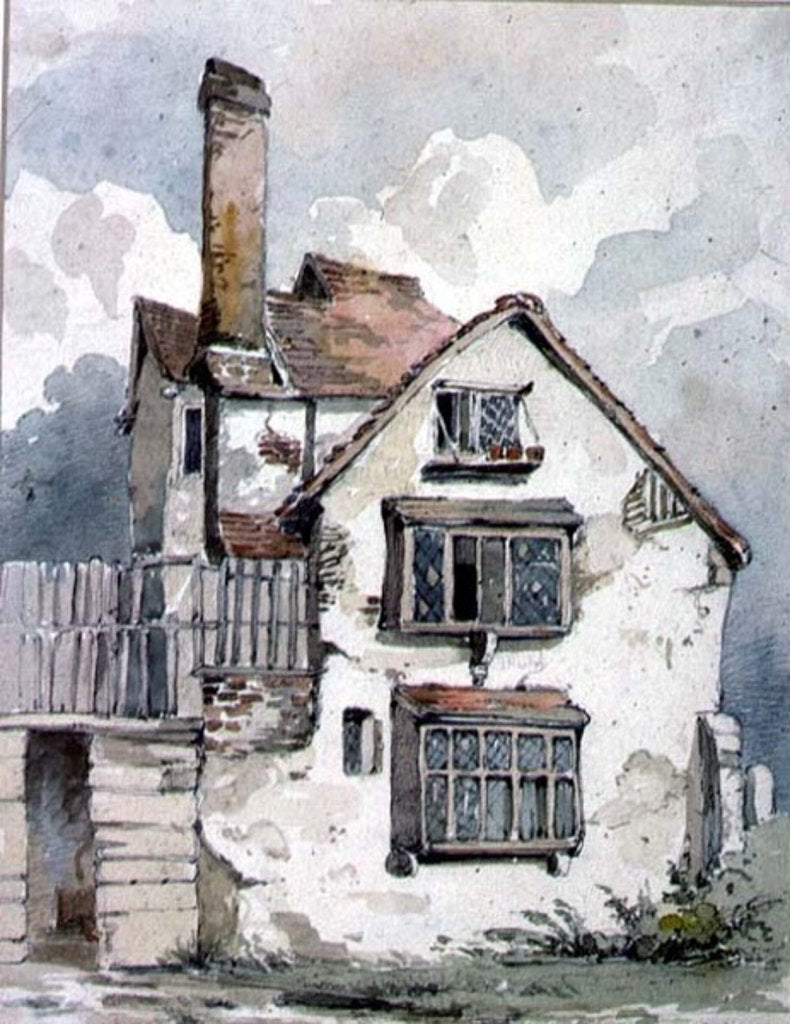 Detail of An Old House at Cambridge by Henry Cave
