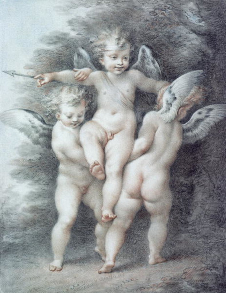 Detail of Three Cupids by Giovanni Battista Cipriani