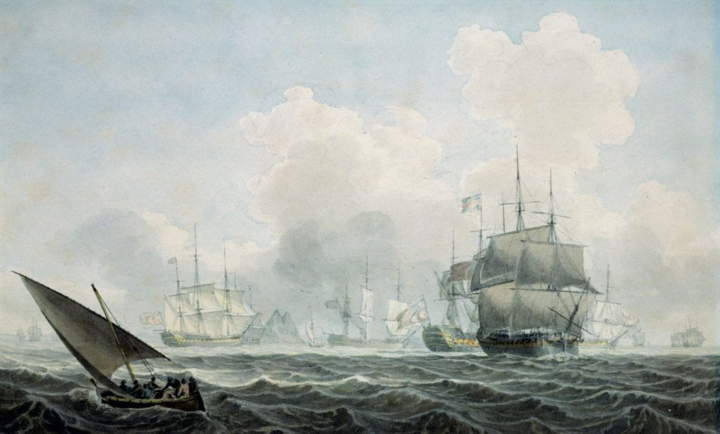 Detail of English Ships of War by Robert Cleveley