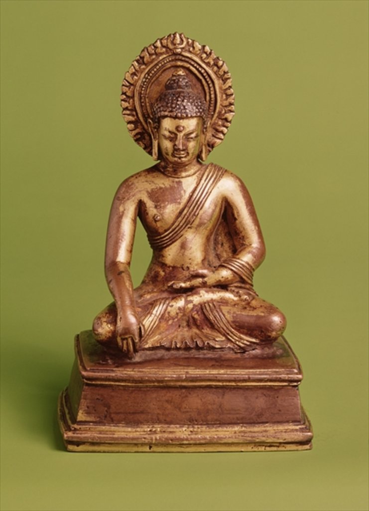 Detail of Seated Buddha by Nepalese School