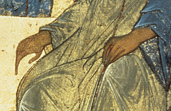 Detail of Detail of The Holy Trinity, 1420s by Andrei Rublev