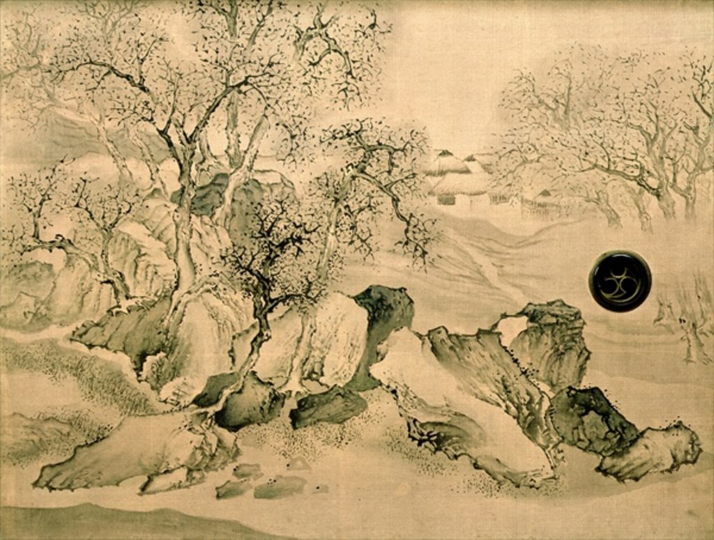 Detail of Landscape, 1771 by Yosa (1716-83) Buson