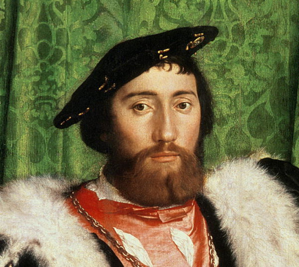 Detail of The Ambassadors, detail, 1533 by Hans Holbein the Younger