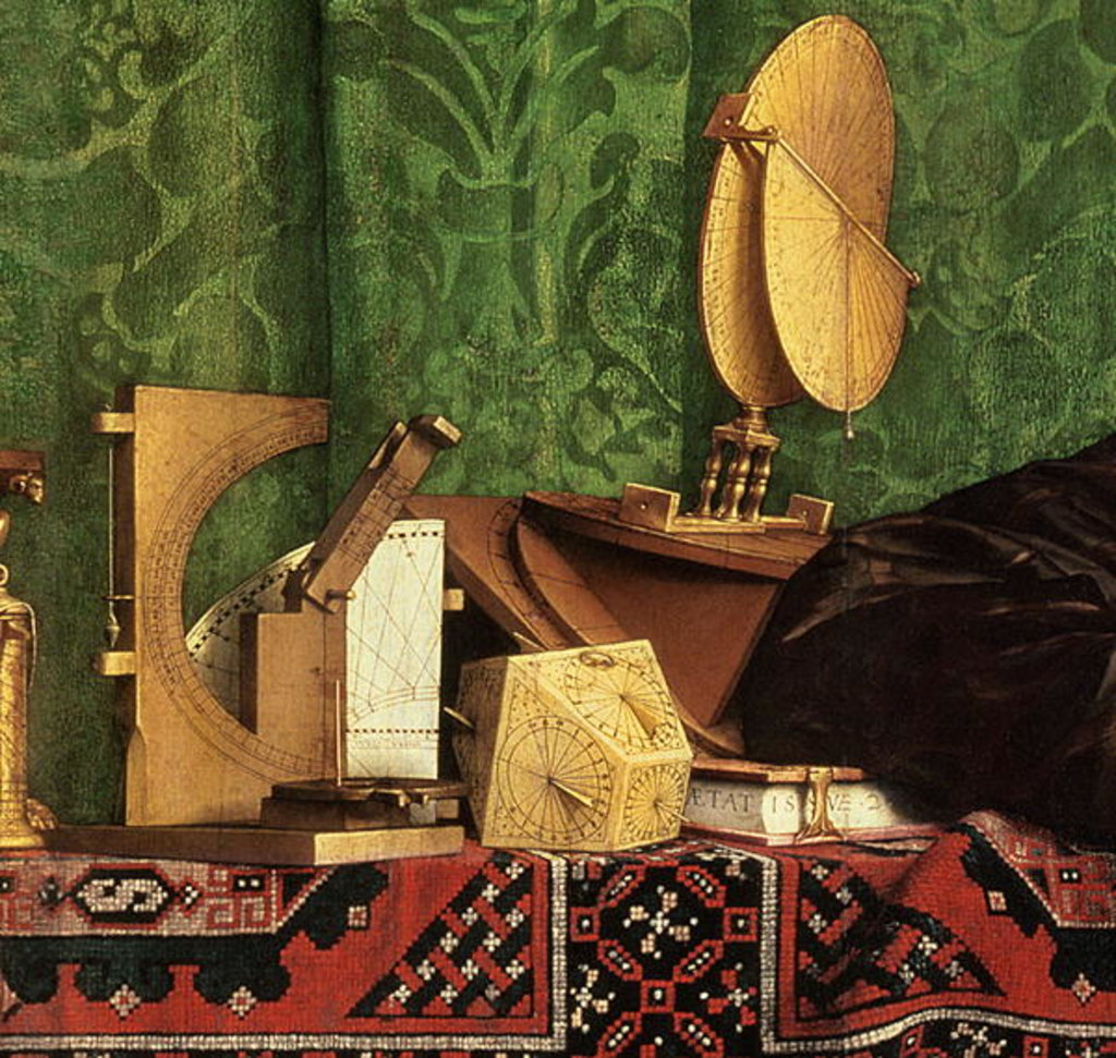 Detail of The Ambassadors, detail, 1533 by Hans Holbein the Younger