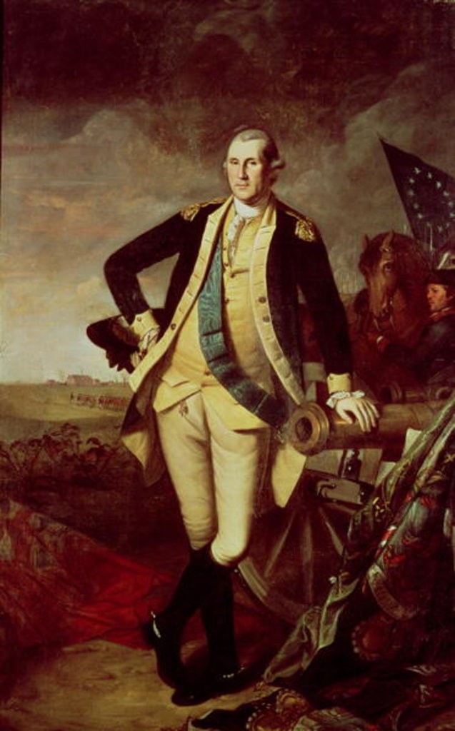 Detail of George Washington at Princeton, 1779 by Charles Willson Peale
