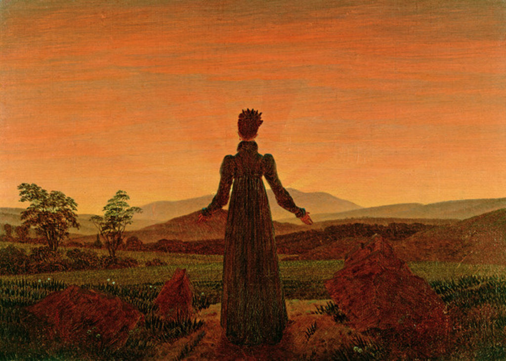 Detail of Woman before the rising Sun, 1818-20 by Caspar David Friedrich