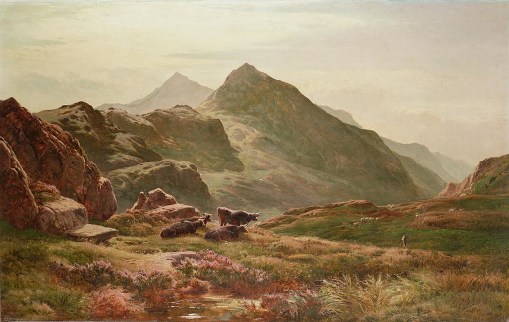 Detail of Highland scene by Sidney Richard Percy