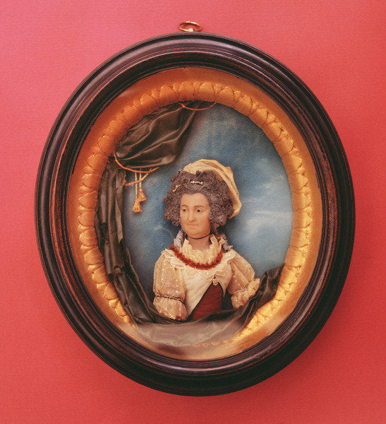 Detail of Miniature portrait of Mary Berry by Samuel Percy