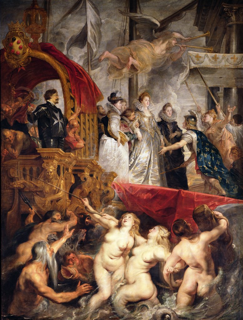 Detail of The Arrival of Marie de Medici in Marseilles, 3rd November 1600, 1621-25 by Peter Paul Rubens