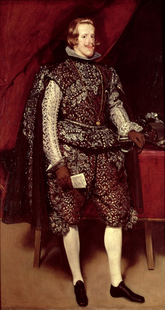 Detail of Philip IV of Spain in Brown and Silver, 1631-2 by Diego Rodriguez de Silva y Velazquez