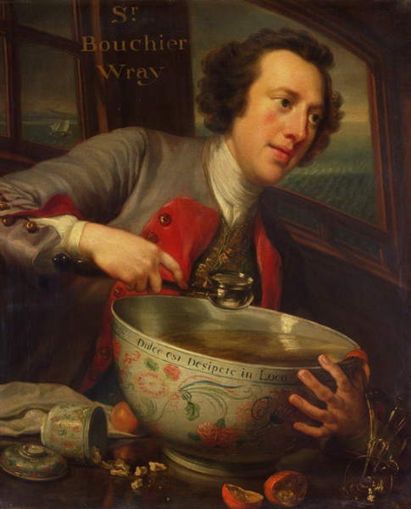 Detail of Sir Bouchier Wrey, 1744 by George Knapton