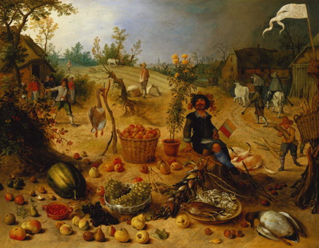 Detail of An Allegory of Autumn by Sebastian Vrancx