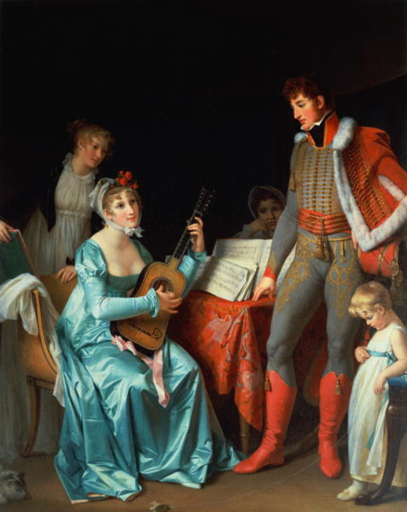 Detail of La Duchesse Abrantes et le General Junot by Marguerite Gerard