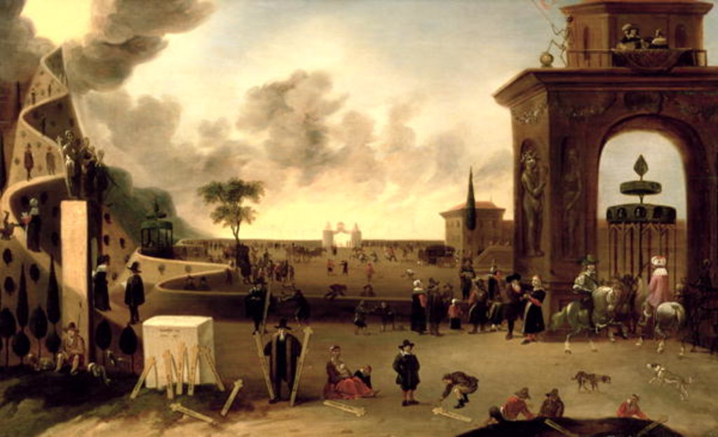 Detail of The Narrow Gate to Heaven and the Wide Gate to Hell by Cornelis de Bie
