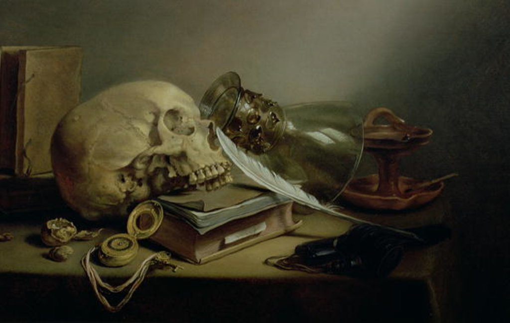 Detail of A Vanitas Still Life by Pieter Claesz