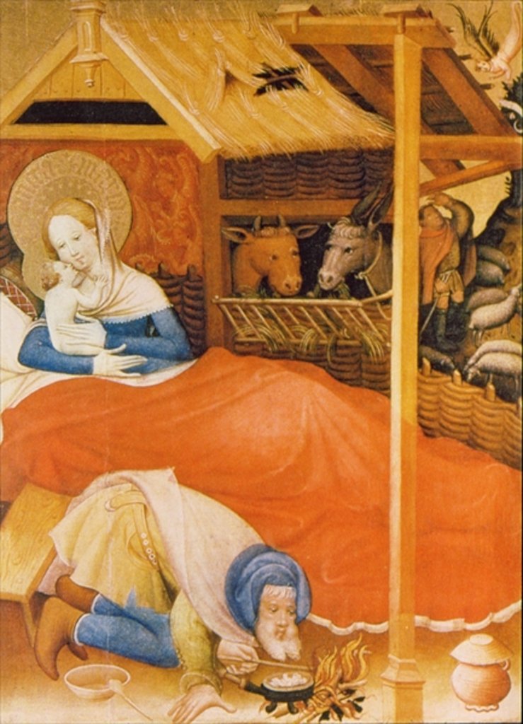 Detail of The Birth of Christ, 1404 by Conrad von Soest