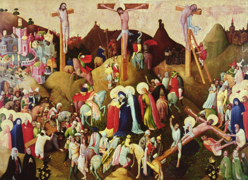 Detail of Calvary, donated to St Colombus Church by the Wasservass Family, c.1420-30 by Master of the Wasservass Calvary