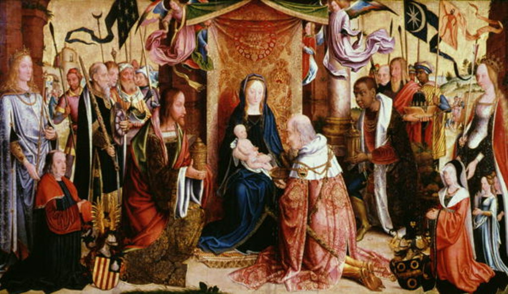 Detail of The Adoration of the Kings by Master of St. Severin