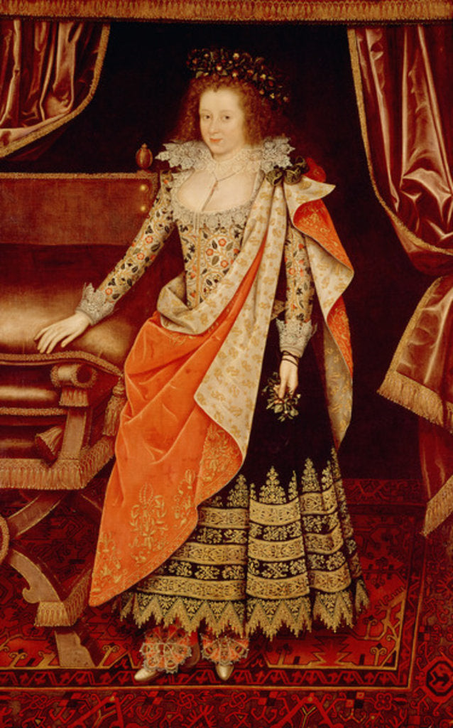 Detail of Frances Howard, Countess of Hertford, 1611 by Marcus the Younger Gheeraerts