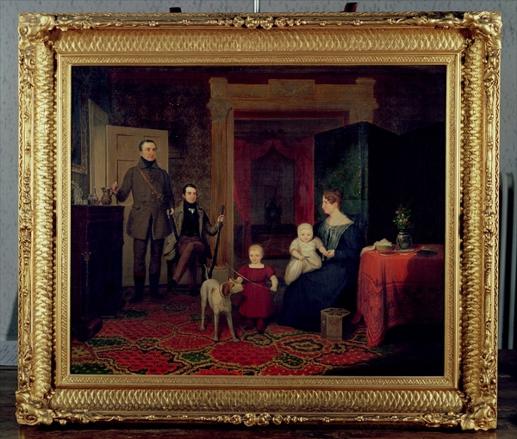 Detail of Portrait of the Van Cortland Family, c.1830 by American School