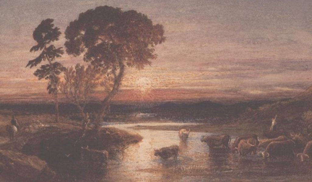 Detail of Going to the Fold, Sunset, 1879 by Samuel Palmer