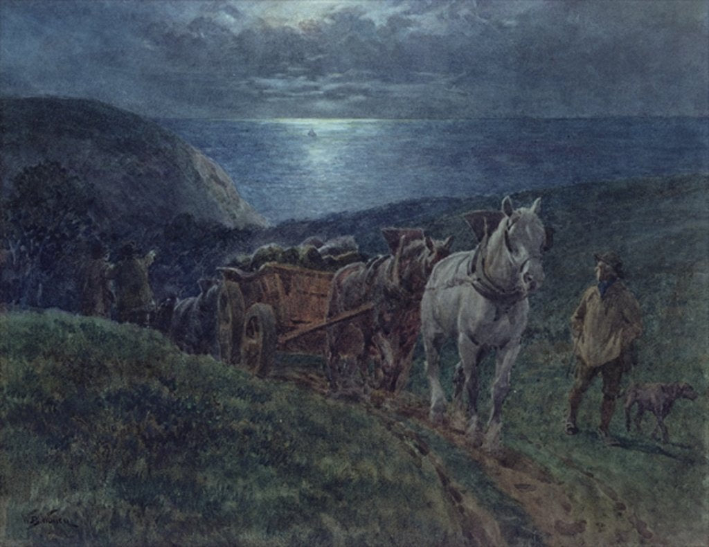 Detail of Smugglers by William Barnes Wollen