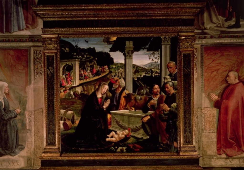 Detail of The Birth of Christ by Domenico Ghirlandaio