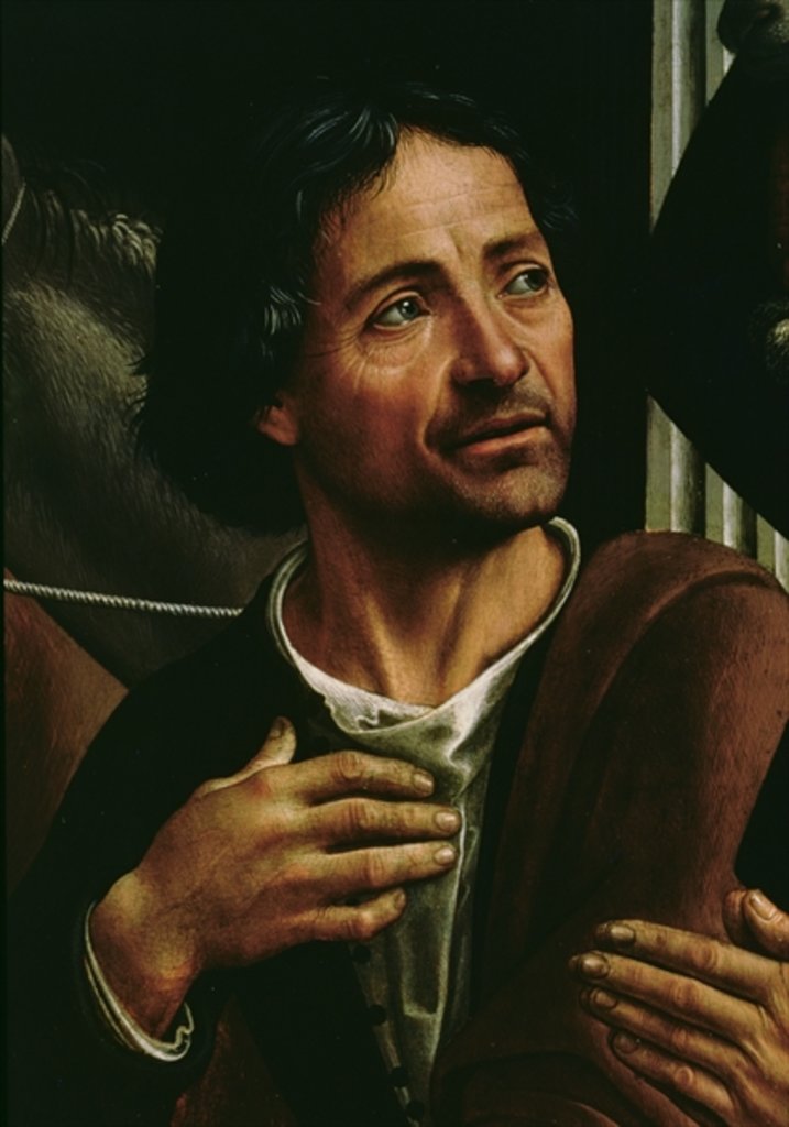 Detail of Self portrait by Domenico Ghirlandaio