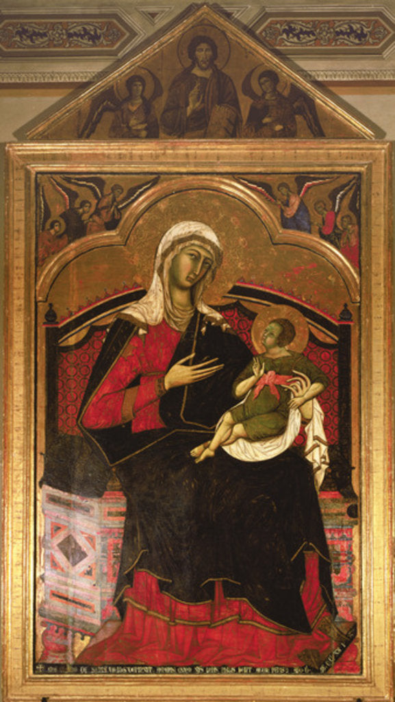 Detail of Virgin and Child, c.1270s by Guido da Siena