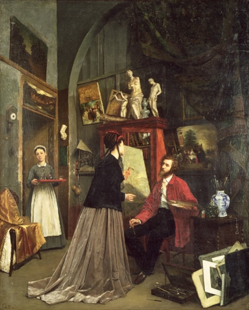 Detail of The Artist's Studio by Anonymous Anonymous