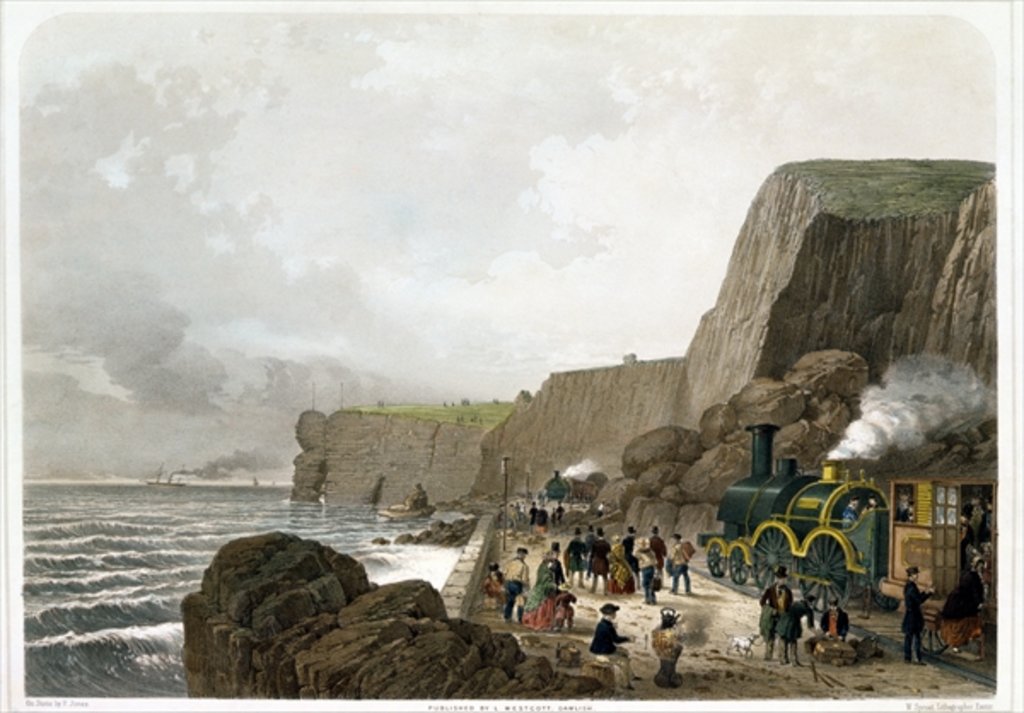 Detail of South Devon Railway: Landslip near the Parson and Clerk Rock, Dec. 29th 1852 by English School