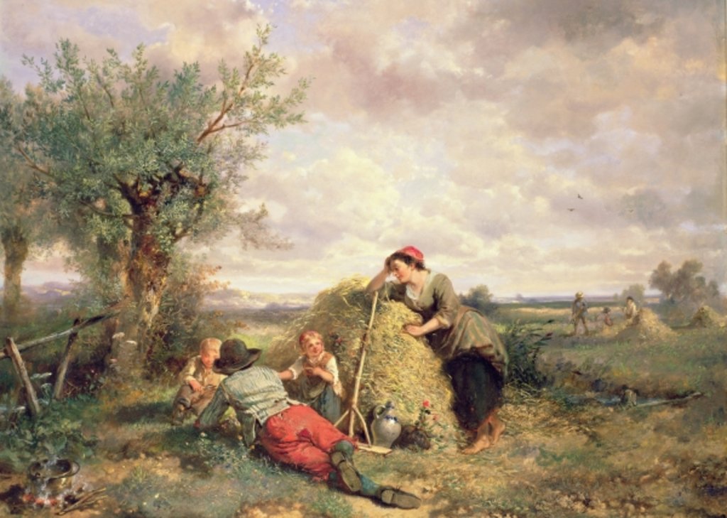 Detail of Haymaking by Jan Mari Henri Ten Kate