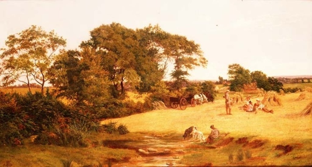 Detail of Cornfield in Essex, 1875 by Francis M. Trappes