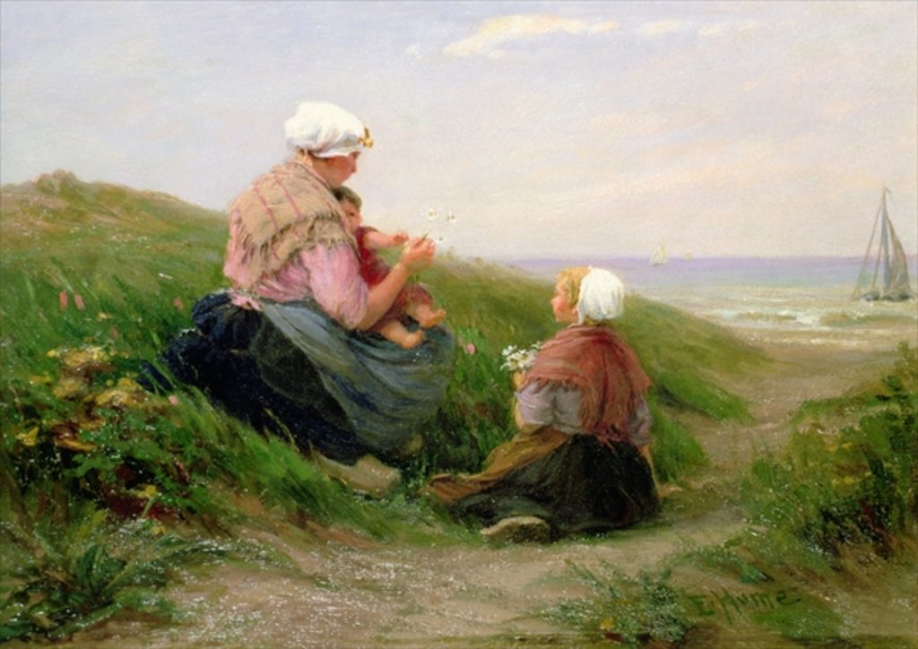 Detail of A Mother and her Small Children by Edith Hume
