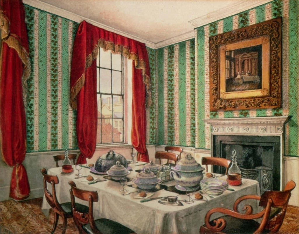 Detail of Our Dining Room at York, 1838 by Mary Ellen Best