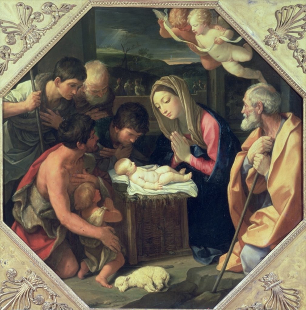 Detail of The Adoration of the Shepherds, c.1640-42 by Guido Reni