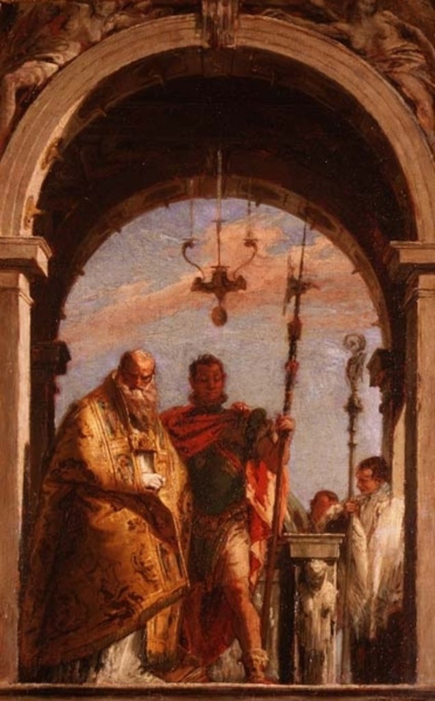 Detail of Two Saints by Giovanni Battista Tiepolo