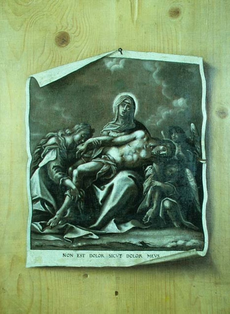 Detail of Trompe l'Oeil with Pieta by Johann Minck