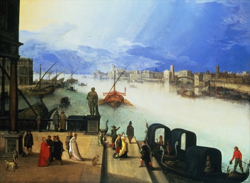 Detail of View of Venice by Louis de Caullery