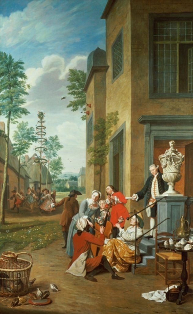 Detail of Villagers Merrymaking by Jan Josef the Younger Horemans