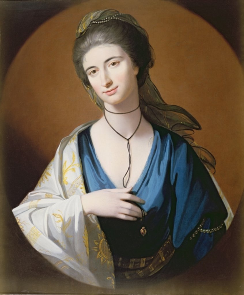 Detail of Mrs. Fall by Benjamin West